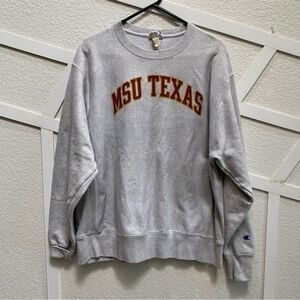 Vintage 70s Champion Midwestern State University Texas Crewneck Sweatshirt Large